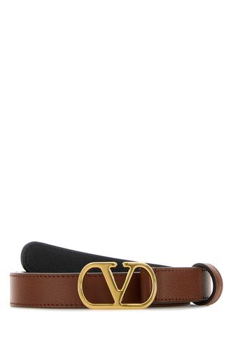 Caramel Leather Belt - Valentino Garavani - Modalova