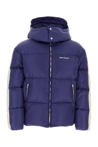 Palm Angels Blue Nylon Down Jacket - Palm Angels - Modalova