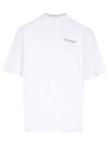 White tempera Cross T-shirt - Marcelo Burlon - Modalova