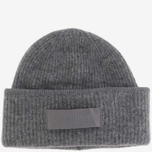 Wool Blend Beanie With Logo - Jacquemus - Modalova