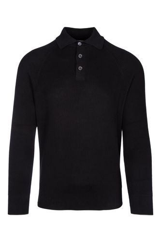 Ribbed Cotton Polo Sweater - Brunello Cucinelli - Modalova