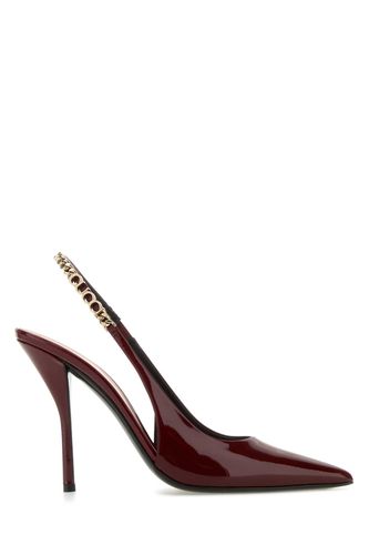 Burgundy Leather Signoria Pumps - Gucci - Modalova