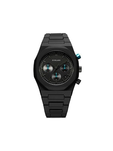 Charcoal Polychrono 40.5 Mm Watch - D1 Milano - Modalova