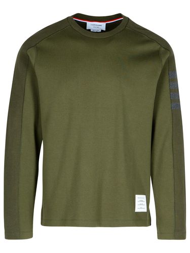 Thom Browne Green Cotton T-shirt - Thom Browne - Modalova