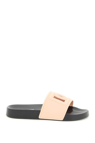 Slide Sandal With Logo - Dolce & Gabbana - Modalova