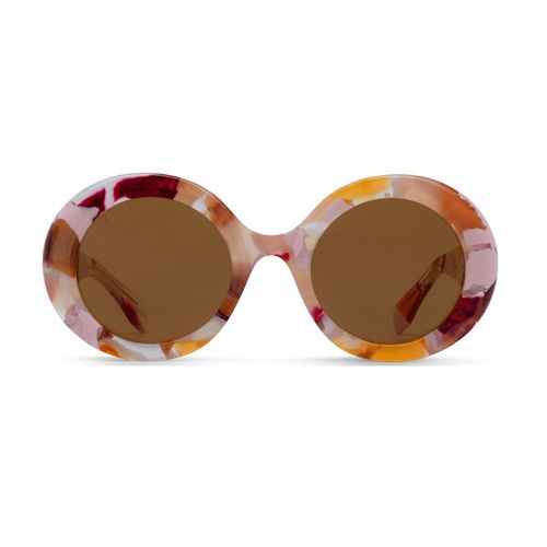 Gucci Gg1748s Linea Re-ace Lettering 001 Pink Brown Sunglasses - Gucci Eyewear - Modalova