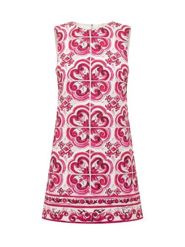 Majolica Print Short Dress - Dolce & Gabbana - Modalova