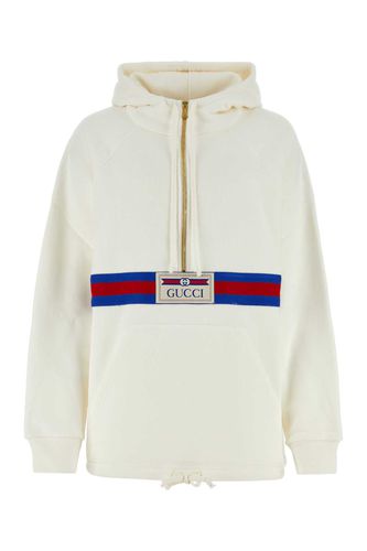 Gucci White Cotton Sweatshirt - Gucci - Modalova