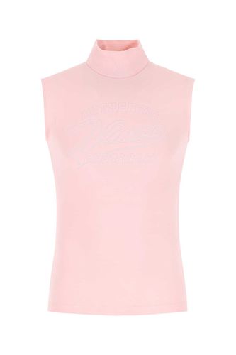 Pastel Pink Stretch Viscose Blend Tank Top - VTMNTS - Modalova