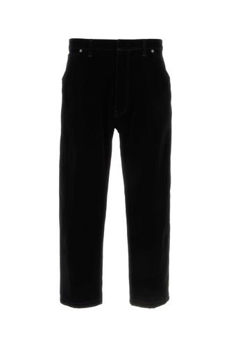 Prada Black Velvet Denim Pant - Prada - Modalova