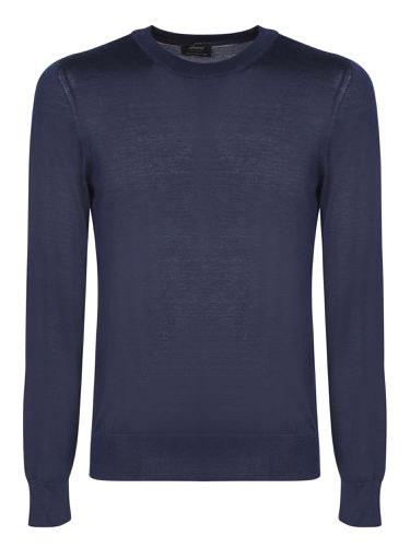 Brioni Cashmere Blue Sweater - Brioni - Modalova