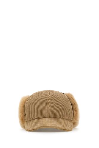 Camel Corduroy Baseball Cap - Burberry - Modalova