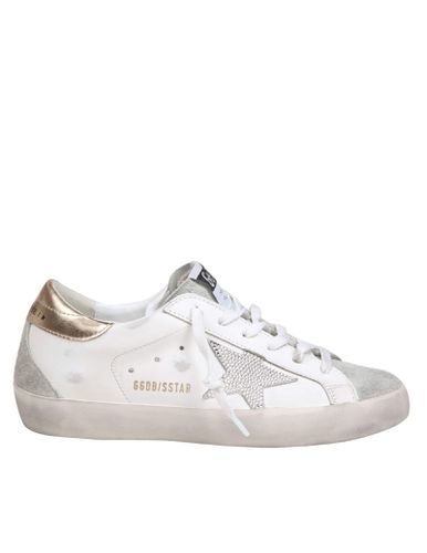 Super Star Sneakers In Leather And Suede With - Golden Goose - Modalova