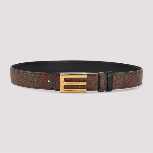 Etro Logo Buckle Belt - Etro - Modalova