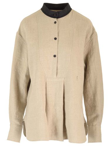 Ferragamo Linen Tunic Shirt - Ferragamo - Modalova