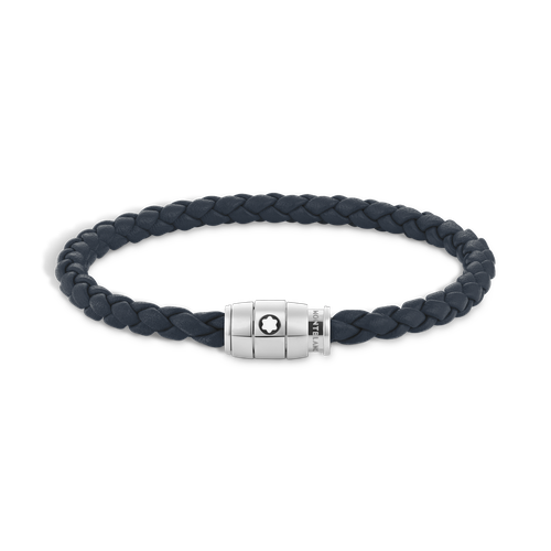 Bracelet 3 Anneaux en Cuir Soft - Acier inoxydable - MB136012 - Bracelets - MONTBLANC - Modalova