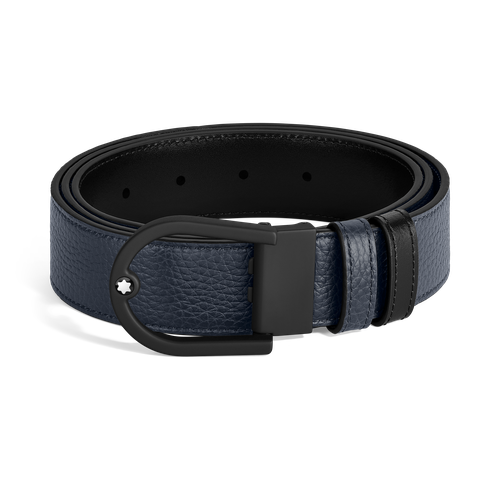 Cinturón Reversible Horseshoe de 35 mm de Piel Grain - MB220998 - Cinturones - MONTBLANC - Modalova