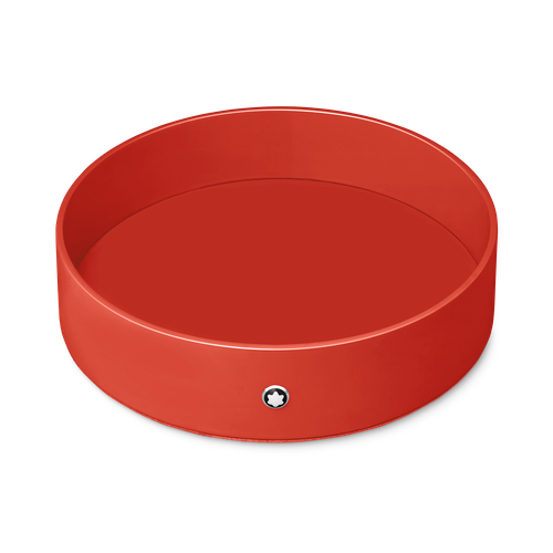 Grand Plateau de Bureau Rond en Bois Laqué - Bois et laque - MB133164 - Plateaux - MONTBLANC - Modalova