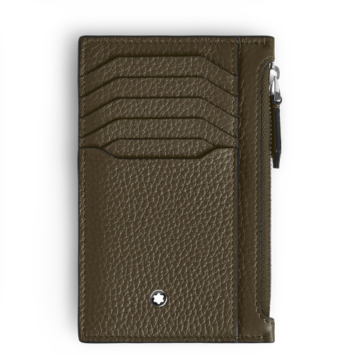 Tarjetero para 8 Tarjetas con Cremallera de Piel Grain - Piel - MB220222 - Portatarjetas - MONTBLANC - Modalova