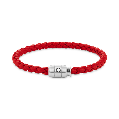 Bracelet 3 Anneaux en Cuir Soft - Acier inoxydable - MB130902 - Bracelets - MONTBLANC - Modalova