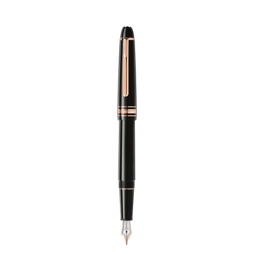 Stylo-Plume Meisterstück Classique Doré à l’Or Rose - Résine précieuse - MB132483 - Stylos Plume - MONTBLANC - Modalova