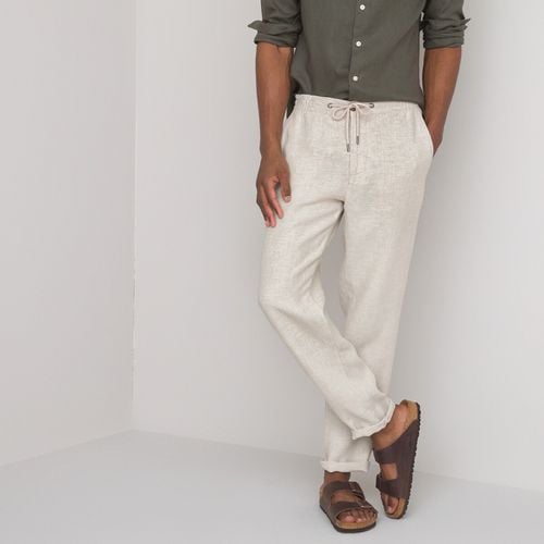 Pantaloni dritti in lino - LA REDOUTE COLLECTIONS - Modalova