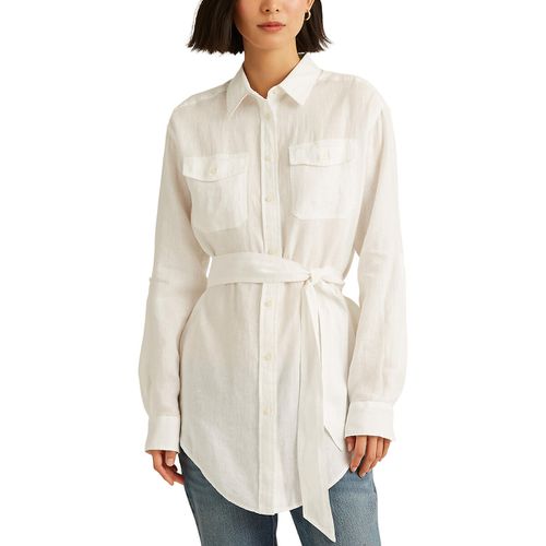 Camicia Lunga Cintura Maniche Lunghe Chadwick Donna Taglie S - lauren ralph lauren - Modalova