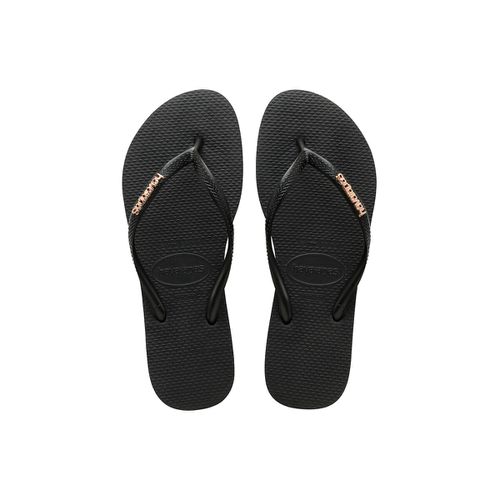 Infradito Slim Logo Metallic Donna Taglie 35/36 - havaianas - Modalova