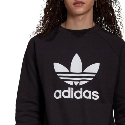 Felpa Girocollo Maxi Logo Trifoglio Davanti Uomo Taglie XS - adidas originals - Modalova