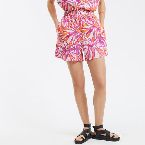 Pantaloncini con elastico in vita, stampa a fiori - LA REDOUTE COLLECTIONS - Modalova