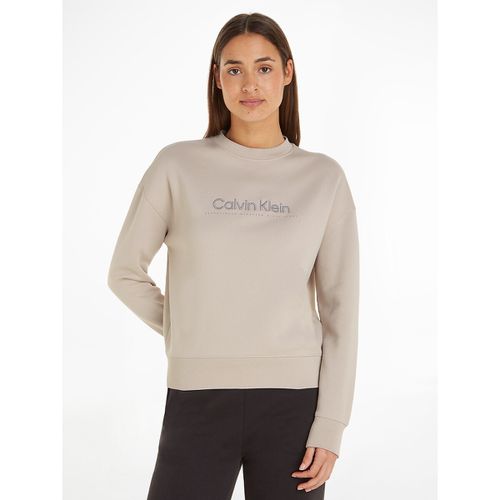 Felpa Girocollo Con Logo Donna Taglie S - calvin klein - Modalova