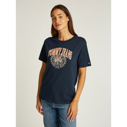 T-shirt Stampata A Maniche Corte Donna Taglie S - tommy jeans - Modalova