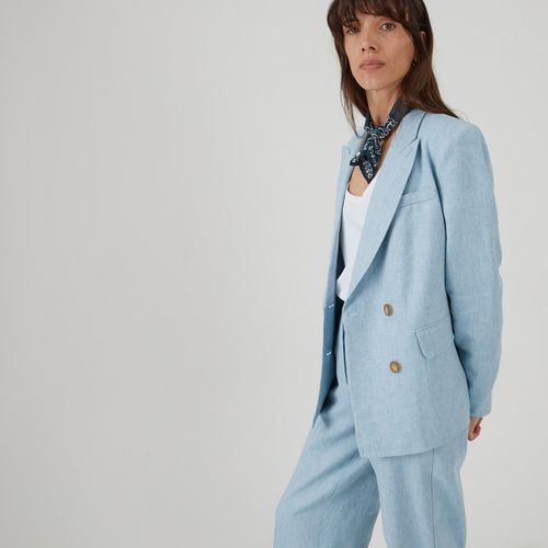 Blazer taglio ampio, in lino e cotone - LA REDOUTE COLLECTIONS - Modalova