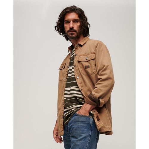 Sovracamicia Stile Workwear In Tela Uomo Taglie L - superdry - Modalova