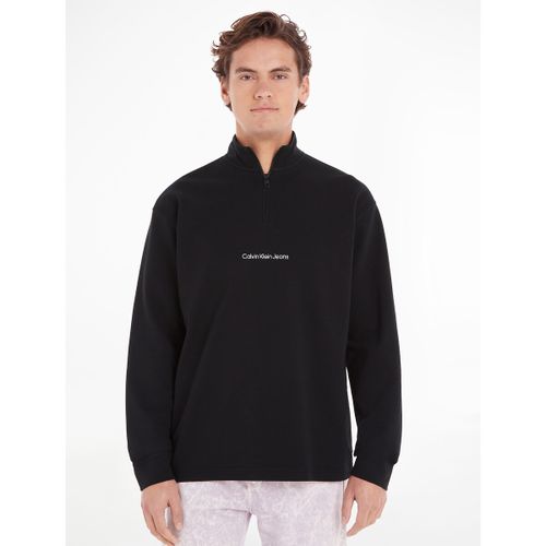 Maglione Dolcevita Con Mezza Cerniera Uomo Taglie 3XL - calvin klein jeans - Modalova