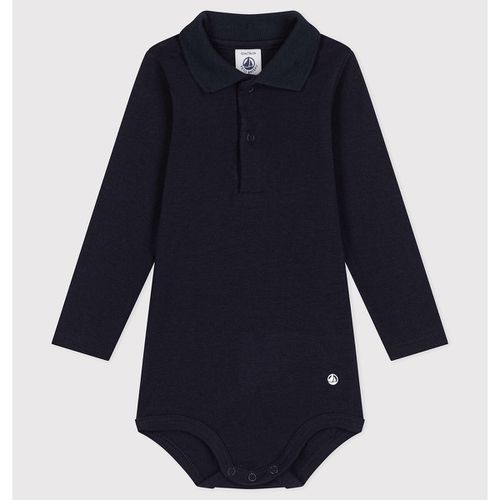 Body Maniche Lunghe Collo Polo Taglie 3 mesi - 60 cm - petit bateau - Modalova