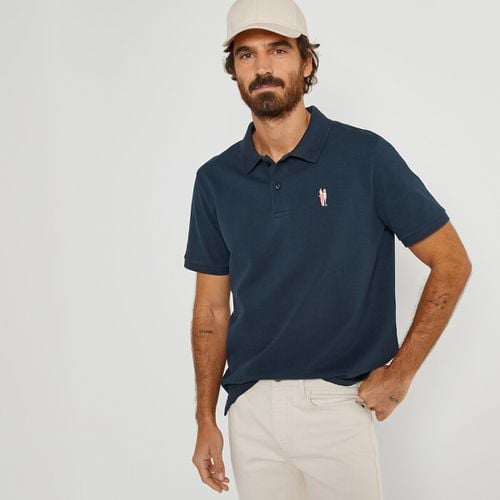 Polo A Maniche Corte Ricamata Uomo Taglie M - la redoute collections - Modalova