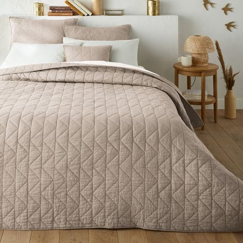 Copriletto Trapuntato Cotone Zig Zag Scenario Taglie 140 x 200 cm - la redoute interieurs - Modalova