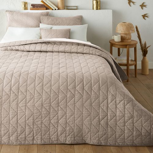 Copriletto Trapuntato Cotone Zig Zag Scenario Taglie 150 x 150 cm - la redoute interieurs - Modalova