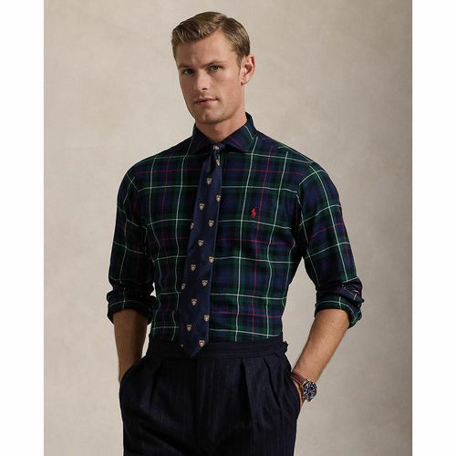 Camicia Dritta Stampa A Quadri, Maniche Lunghe Uomo Taglie L - polo ralph lauren - Modalova