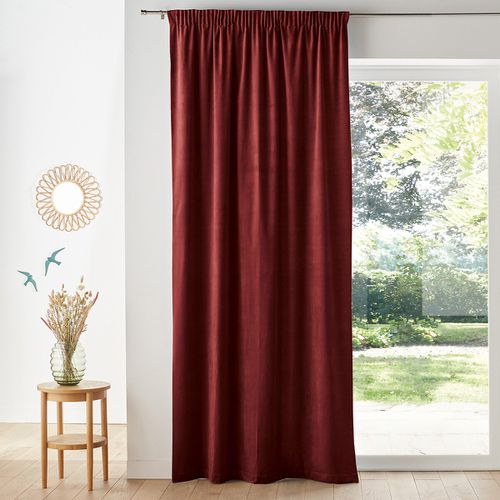 Tenda Velluto Bordo Arricciato, Velvet Taglie 260 x 135 cm - la redoute interieurs - Modalova