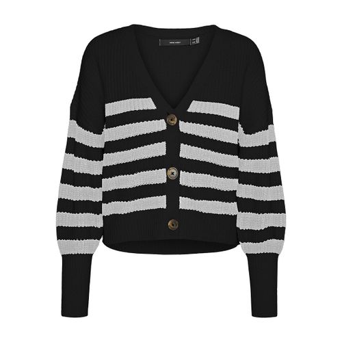 Cardigan con collo a V fantasia a righe - VERO MODA - Modalova