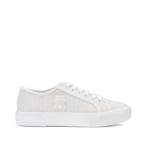 Baskets Vulcanizzate In Canvas Donna Taglie 37 - tommy hilfiger - Modalova