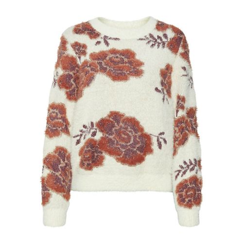 Maglione a fiori girocollo - VERO MODA - Modalova