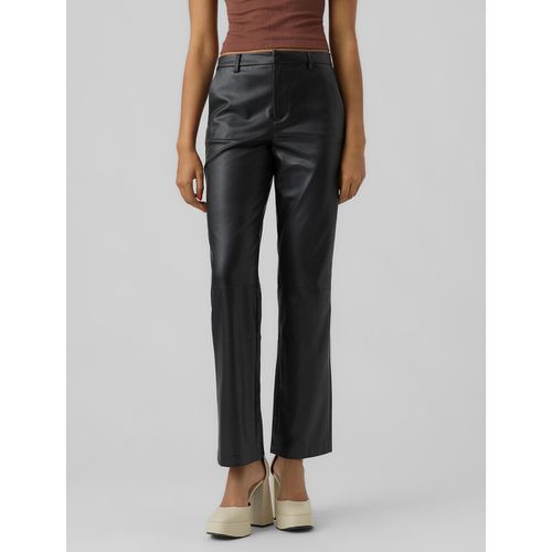 Pantaloni Dritti Spalmati Donna Taglie S / L32 - vero moda - Modalova