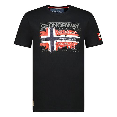 T-shirt a maniche corte con stampa Jrusty - GEOGRAPHICAL NORWAY - Modalova