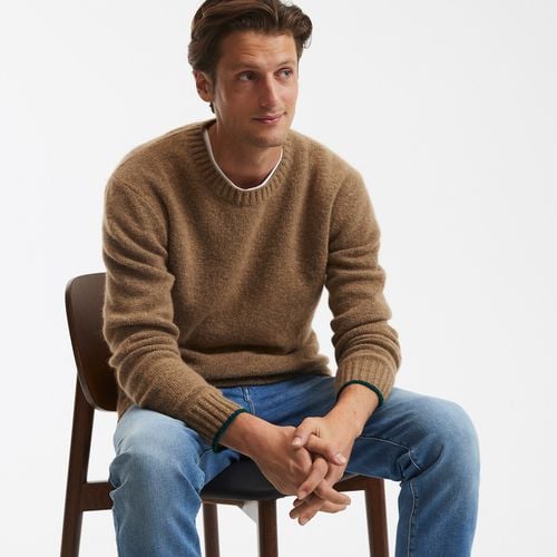 Maglione Girocollo In Maglia Grossa Uomo Taglie L - la redoute collections - Modalova