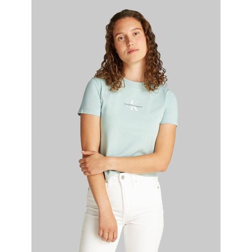 T-shirt corta a maniche corte, logo sul davanti - CALVIN KLEIN JEANS - Modalova