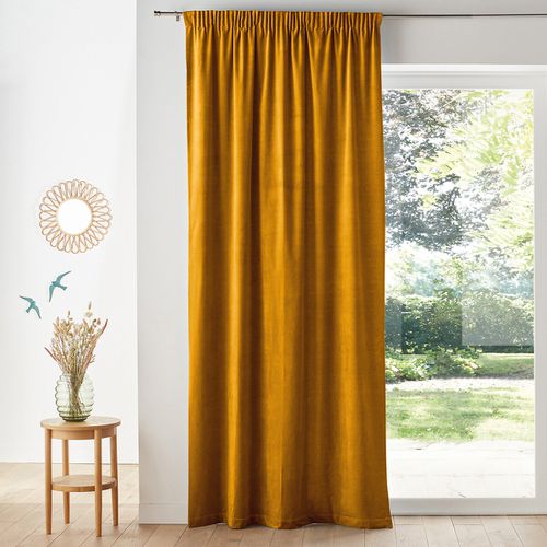 Tenda Velluto Bordo Arricciato, Velvet Taglie 180 x 135 cm - la redoute interieurs - Modalova