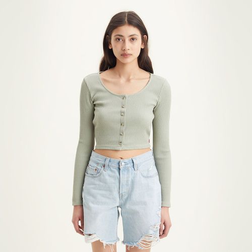 T-shirt Cropped A Maniche Lunghe Donna Taglie L - levi's - Modalova